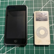 Lot Of 2 Apple iPod- Nano 4GB A1137 And touch 1st gen 8GB For Parts or Repair