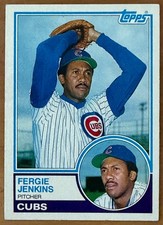 ungraded Fergie Jenkins #230 1983 Topps baseball card
