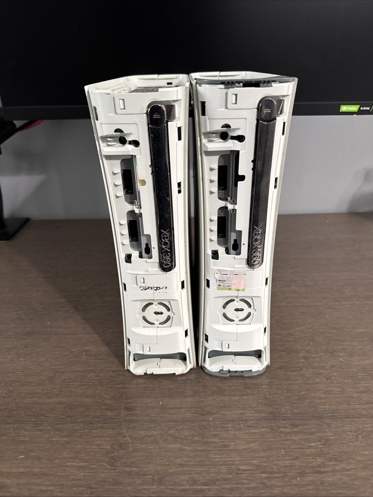 Lot of 2 Microsoft Xbox 360 Xenon Console For parts or Repair
