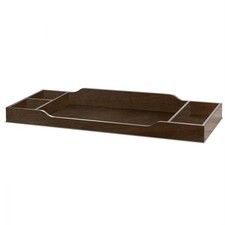 Pemberly Row Modern / Contemporary Changer Tray in Chocolate
