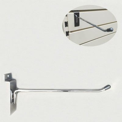HLE72= 10x Einfachhaken L200 D5 Halter für Tegometall Lamellen Paneele Regal