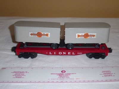 Vintage LIONEL Train Cooper Jarrett Flat Car Nice Clean No Box