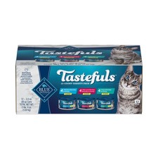 BestBy04/28 Blue Buffalo Tastefuls Wet Cat Food Variety Tuna Chicken 3oz 12ct