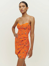 NWT Reformation Saoirse Dress Autum Orange Size 6