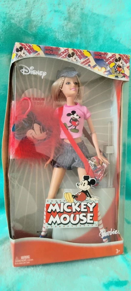 Muñeca Barbie Mattel Mickey Mouse Disney 2004 Foto 3 de 4