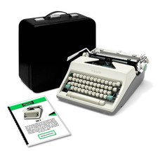 White 1965 Olympia SM9 De Luxe Typewriter, New Platen, Restored SM-9 thumbnail