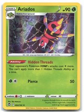 Ariados 004/195 Holo Rare Holo SWSH12: Silver Tempest Pokemon EN Lightly Played