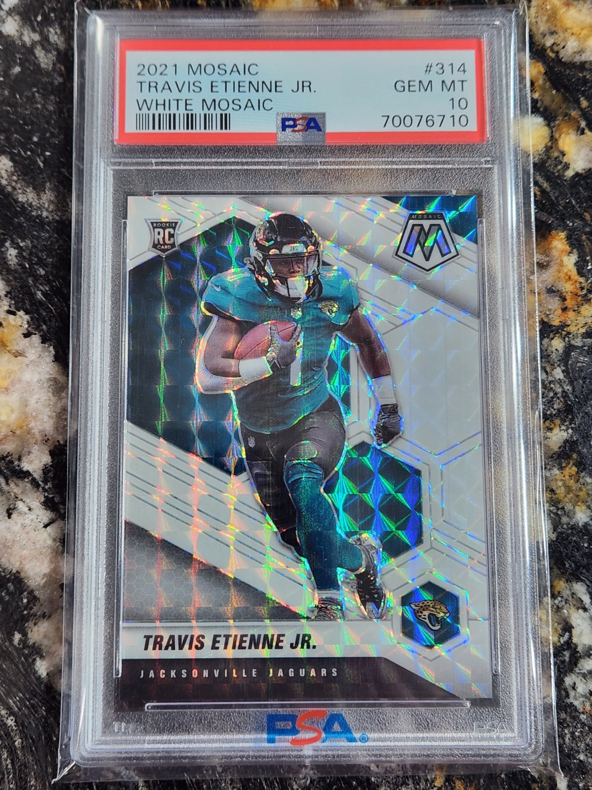 Travis Etienne Panini Mosaic #314 White Mosaic