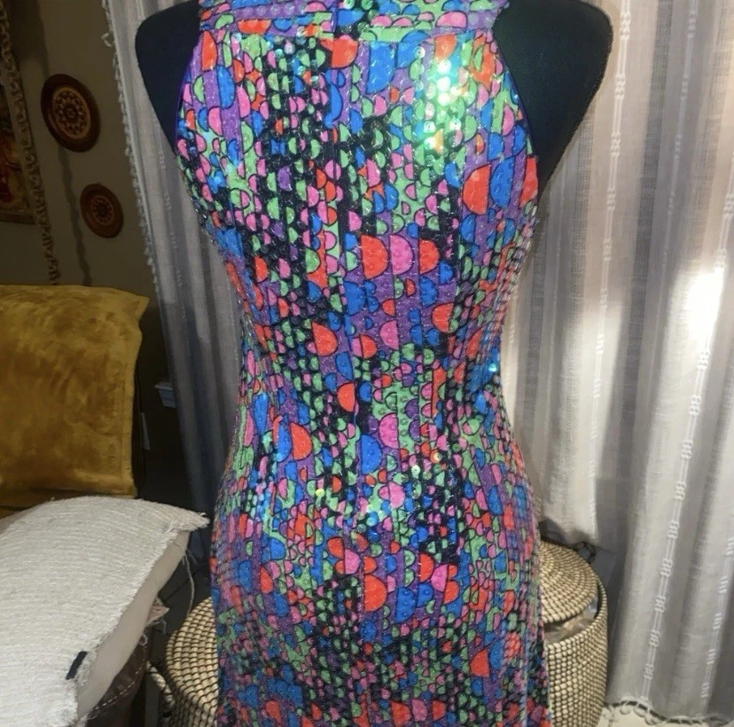 Mini Vestido Marc Jacobs Multicolor Lentejuelas XS Foto 4 de 4