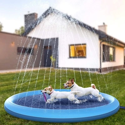 Thickened Pet Water Spray Mat Toy Outdoor Lawn Game Mat - Image 1 of 4