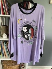 NWT Nightmare Before Christmas Sleepshirt Nightshirt Nightgown Jack Sally XL