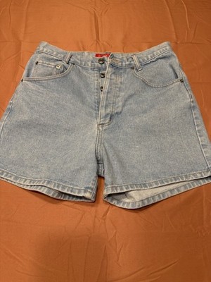 ESPRIT JEAN Shorts Button Fly Denim Shorts Light Blue Size 11 Excellent 1990 s