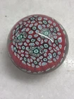 Vintage Murano Glass Paperweight, 2" x 2.25" with Tag