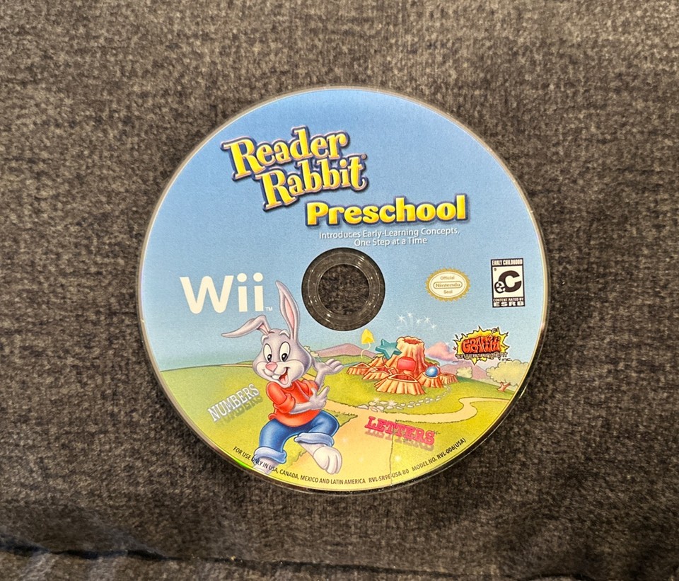 Reader Rabbit Preschool Nintendo Wii ~ Works Great! ~ Fast Shipping ...