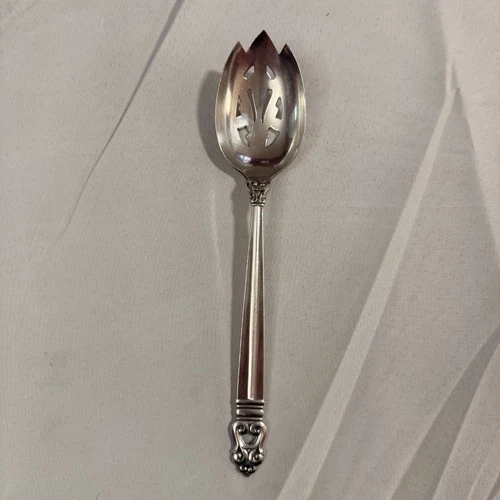 Royal Danish International Sterling Silver 8.5" Pierced Tablespoon