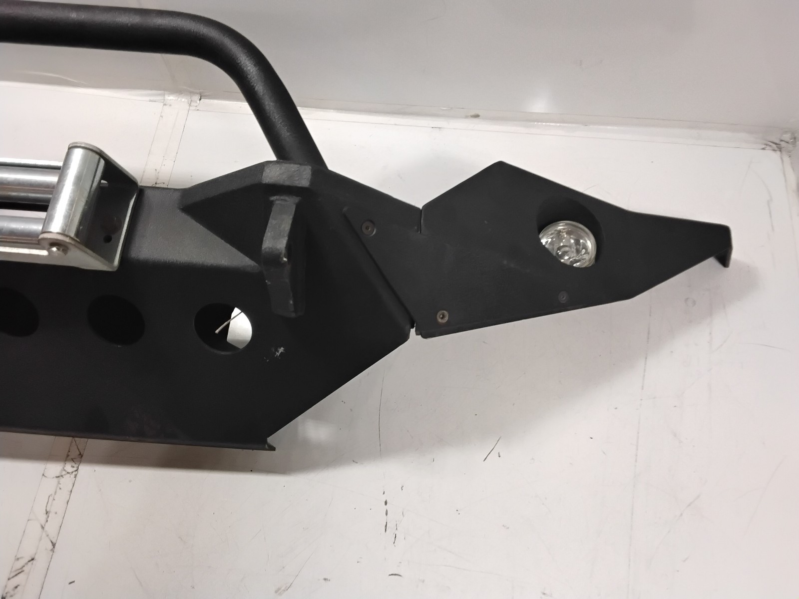 Aftermarket Front Steel Bumper with Winch Mounting Plate for 2007 Jeep Wrangler thumbnail 3