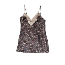 Victoria's Secret Paisley Lace Trim Cami Top Lingerie