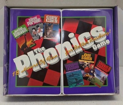 The Phonics Game 18 Hours of Fun For Better Reading VHS Cassettes Learning Game