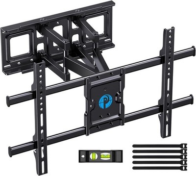 Full Motion TV Wall Mount for Most 37-75 Inch TVs up to 132lbs TV Bracket Swivel