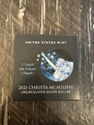 2021 P Christa McAuliffe UNC Silver Dollar Commemorative Coin with OGP and COA