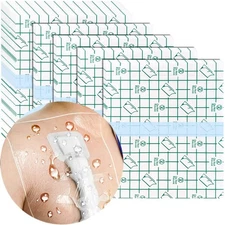 50 Pcs Waterproof Shower Protector Bandage 4x4 inch for Chest Chemo Dialysis