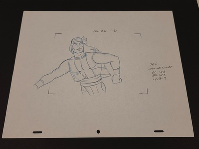 #ad SUPERFRIENDS PRODUCTION ANIMATION DRAWING OF APACHE CHIEF $99.00