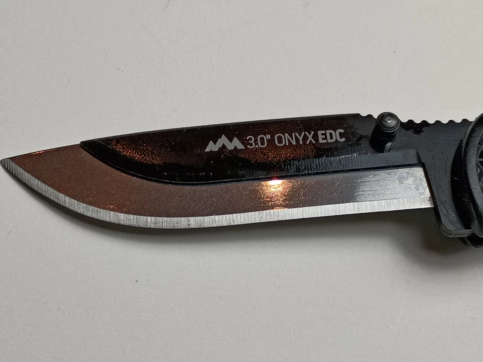 Navaja de bolsillo plegable de hoja reemplazable Outdoor Edge 3.0" Onyx EDC - Foto 2 de 4