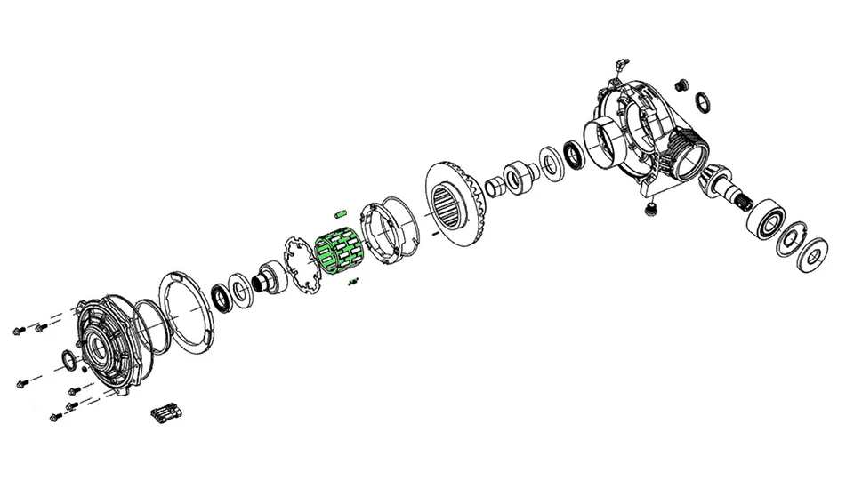 Jaula antivuelco diferencial delantero Sprague para Polaris 3235262, 3235261 Foto 4 de 4