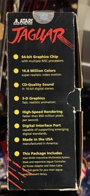 Atari Jaguar Console - Complete in Box - 2 Games; Zool 2 and Tempest 2000