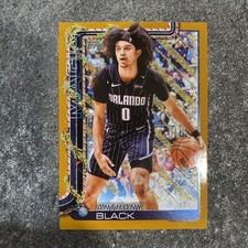 2025 Topps Chrome Holiday Basketball Anthony Black Gold 1/1 Orlando Magic