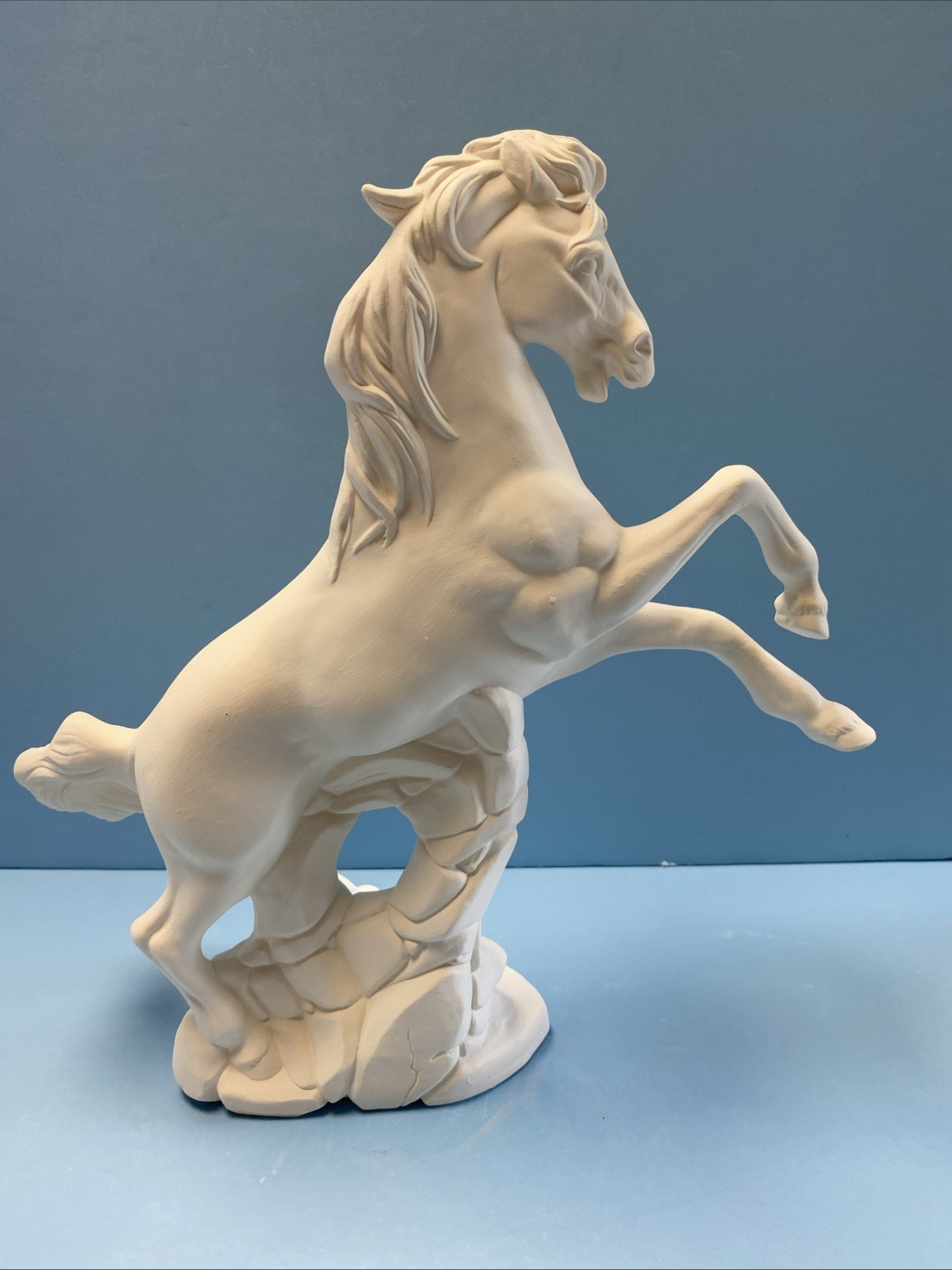 Ceramic Bisque Beautiful Rearing Horse with Beautiful Detail Ready to ...