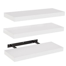 Floating Shelves, Wall Shelves for Bathroom/Living 15.7 Inches White