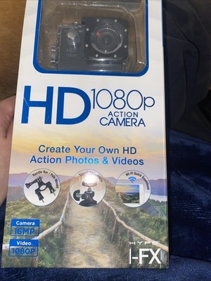 Neu im Karton Hype I-FX HD Actionkamera 1080p Video, 16MP Kamera mit wasserdichtem Gehäuse