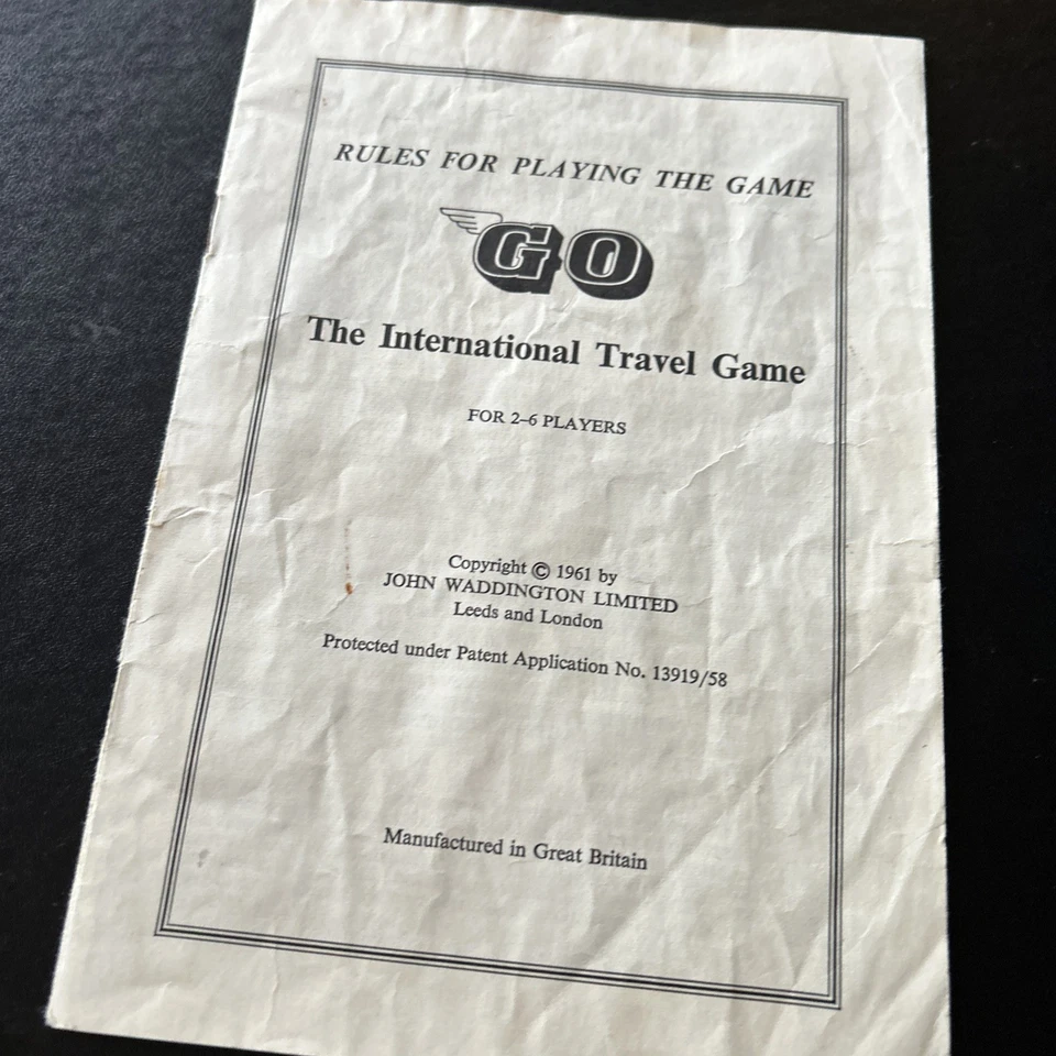 Waddington's Go Board Game 1961  Complete Amazing Condition - Image 3 of 4