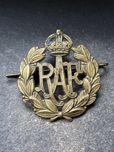 RAF Royal Air Force, Genuine British Cap Badge WW2