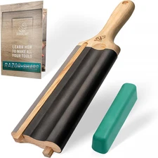 LS5P1 Wood Carving Strop Wood Carving Gouge Hook Knife Sharpening Honing Tools S