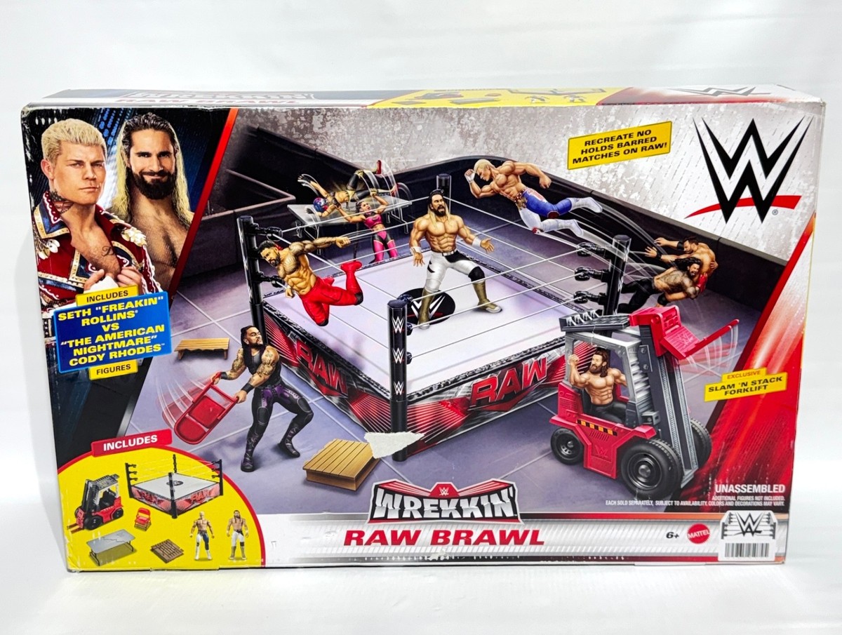 WWE RAW プロレス ミニチュアリング WWE Wrekkin' Raw Brawl Wrestling Ring & Figures 2024 Mattel