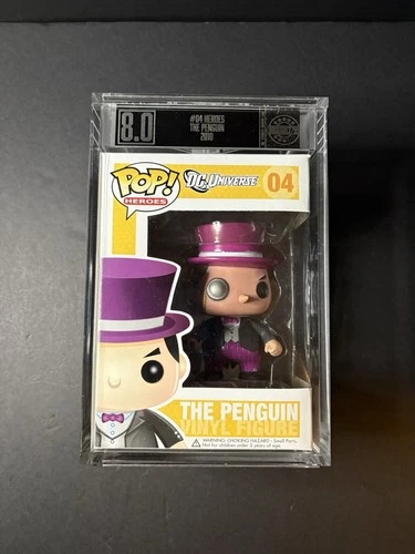 Funko Pop! 2010 Heroes The Penguin 04 DC Universe Graded 8 W/Barcode
