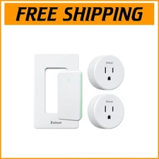 IP66 Rated Remote Control Outlet Plug - Safe, Durable, and Programmable, 2-Pack