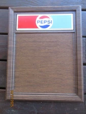 Vintage Advertising Pepsi Plastic Menu Letter Board Sign