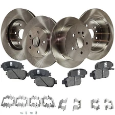 Front & Rear Brake Disc Rotors and Pads Kit For Toyota Sienna 2004 2005-2010