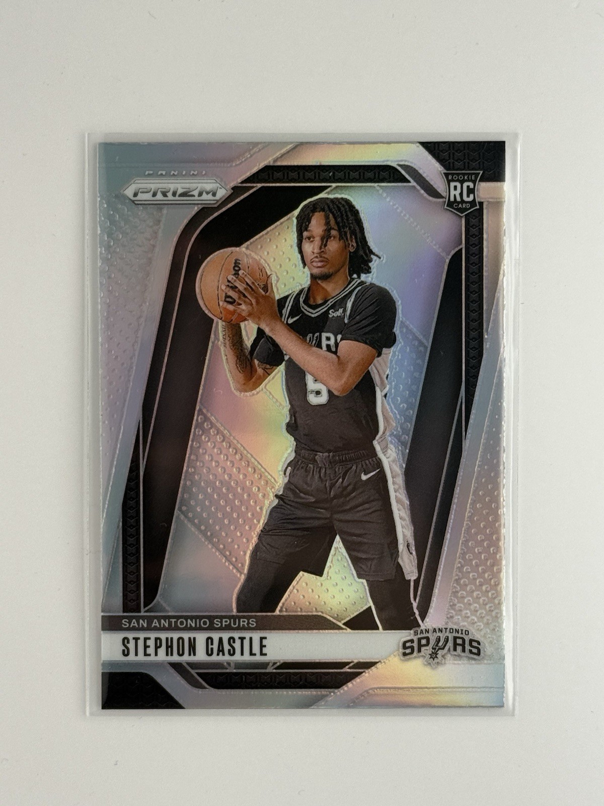 2024-25 Panini Prizm Stephon Castle RC Silver Rookie #234 Spurs