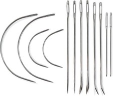 Heavy Duty Hand Sewing Needles Set - 12 for 12 Needles, Silver