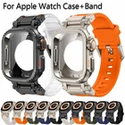 Protective Metal Case + Silicone Band for Apple Watch Ultra 2/3 11 10 9 8 7 6 SE