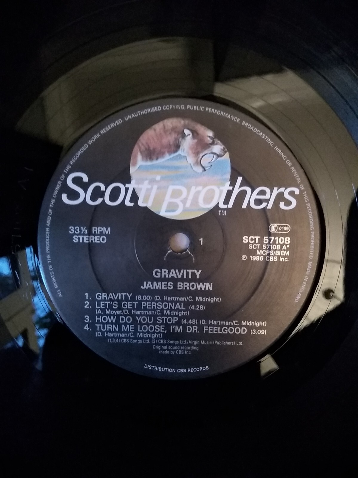 James Brown / Gravity Vinyl Album.