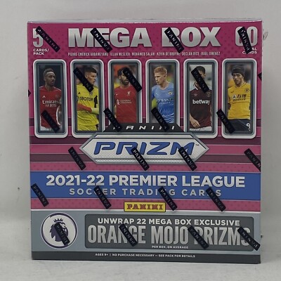   2021-22 PRIZM FANATICS MEGA BOX PREMIER LEAGUE SOCCER ORANGE MOJO SILVER EPL