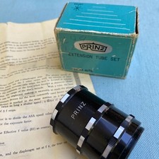 Prinz Camera Lens Extension Tube Set Pentax Auto Made Japan 3 Pieces Vintage