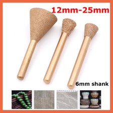 Brazing Diamond Burr Grinding Drill Bit 12-25mm For Die Grinder 46 100 Grit