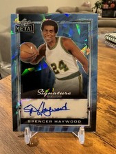 2024 Leaf Signature Series Metal Spencer Haywood #1/1 HOF Auto Olympic Gold 🔥📈