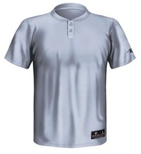 Easton Youth Skinz 2 Button Placket Jersey, Gray, Large